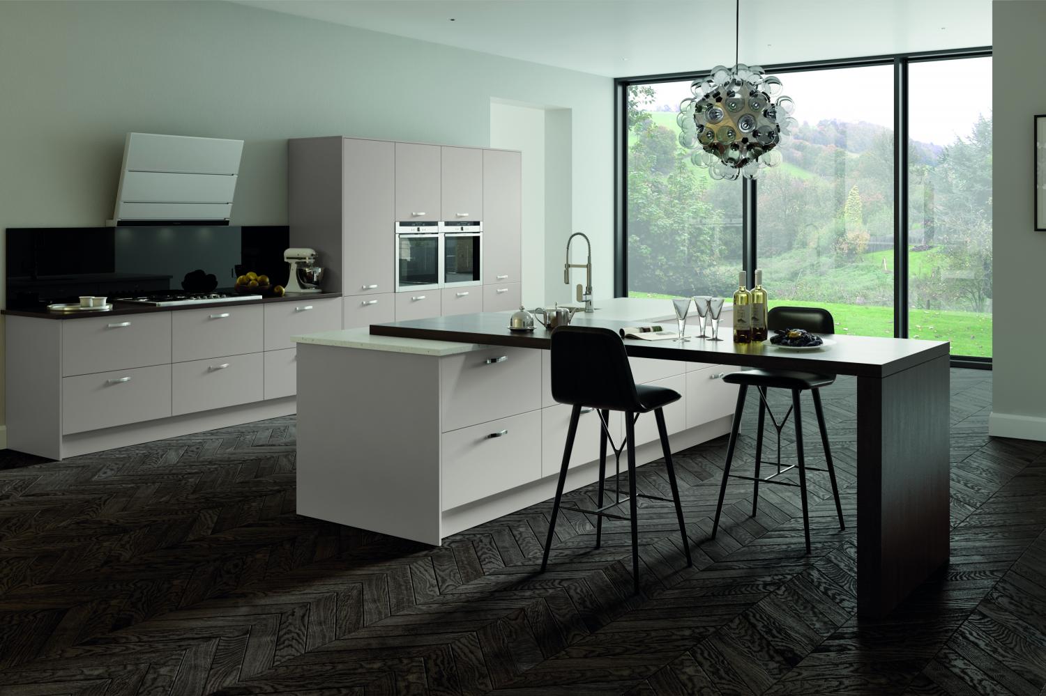 Modern Kitchen 'Vivo' Range shown in Cashmere Matt  - Modern -  Zebra Trades