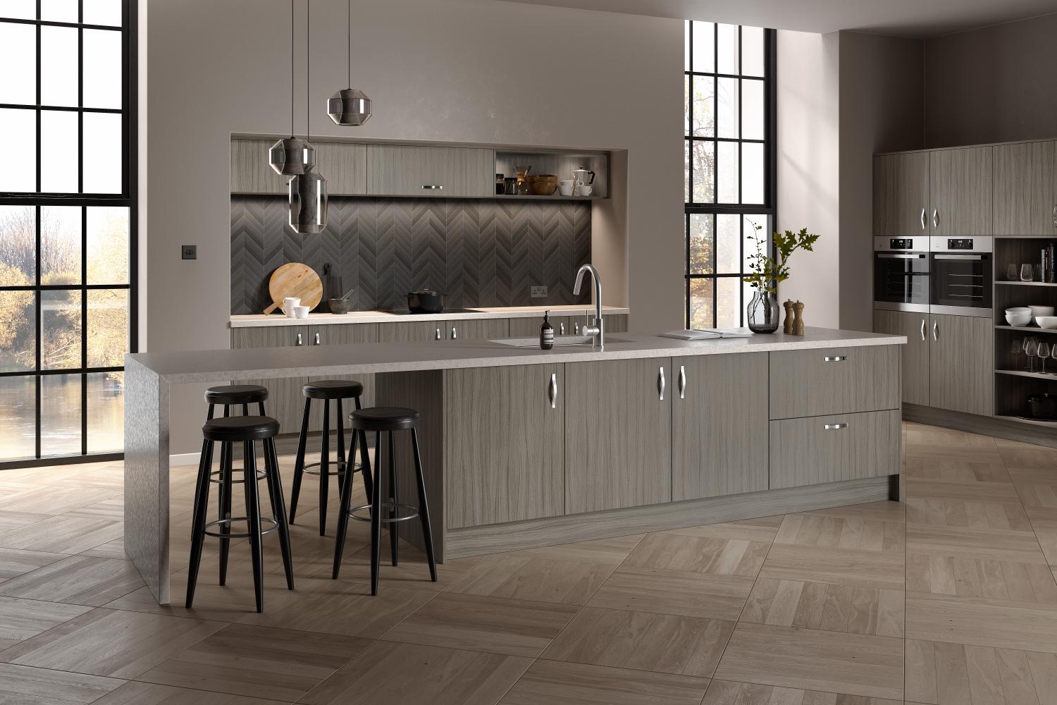 Modern Kitchen 'Linea' Range shown in Shorewood  - Modern -  Zebra Trades